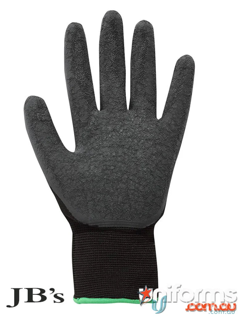 JBs 8R003 12pk. Black Latex Glove in Black