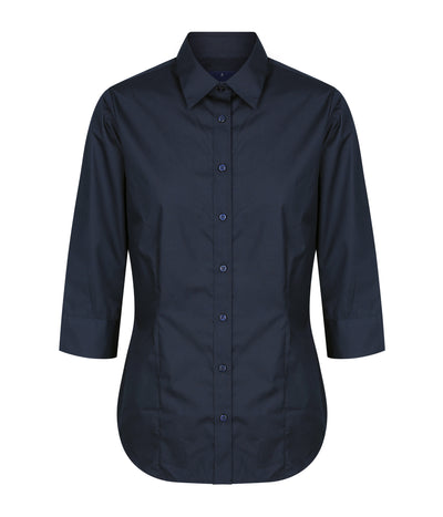 Nicholson Tailored Fit Premium Poplin 3Q Shirt