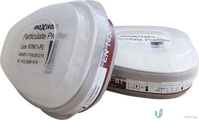 Particulate prefilters for respiratory protection in MaxiGuard Half Mask Painters Kit with uniforms