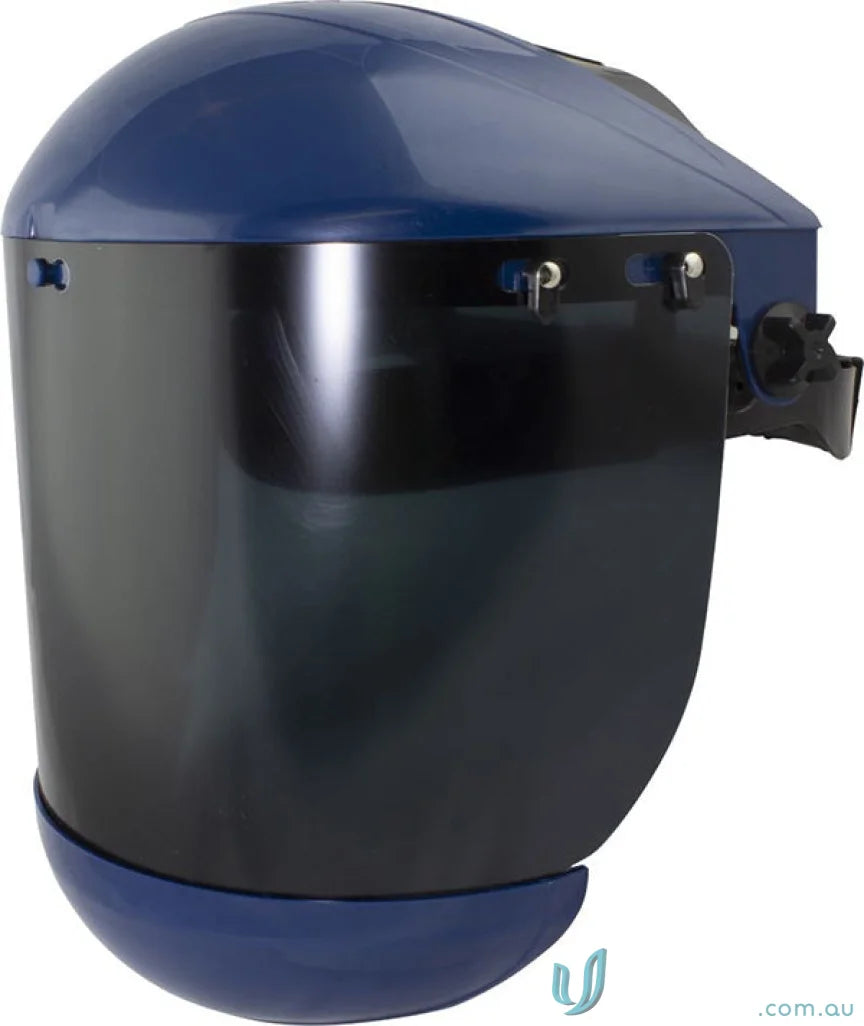 Blue and black welding helmet from 1pk.Maxisafe with replacement shade for workwear