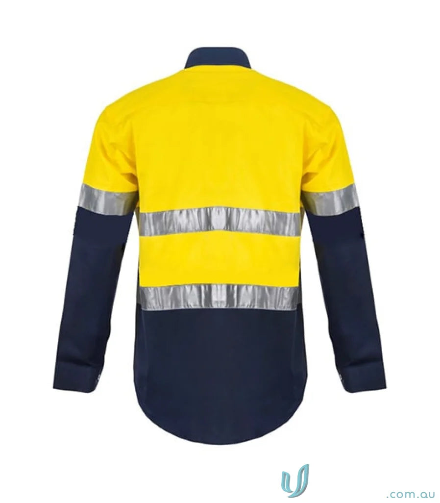 WorkCraft WS6033 2 Tone Half Plket- Shirt W Tape