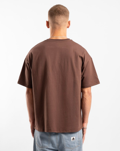 Luxe Oversized Tee - Chocolate