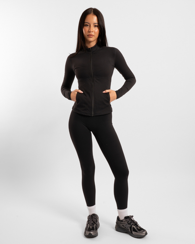 Contour Zip Jacket - Onyx