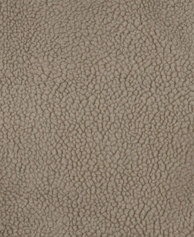 Beige rugged hooded barn jacket made of textured faux leather with pebbled surface perfect for workwear uniforms