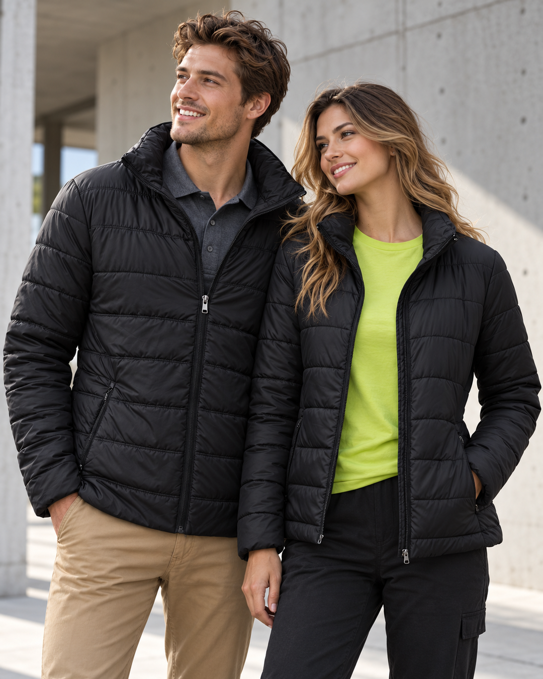 3D Cut Sustainable Quilted Puffer Jacket