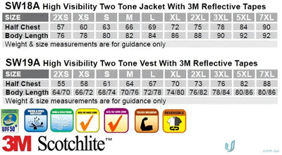 Winning Spirit SW20A 3in1 Rainproof Safety Jacket