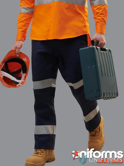 Winning Spirit WP13HV-ES 3M Taped Drill LONG Pants in Navy