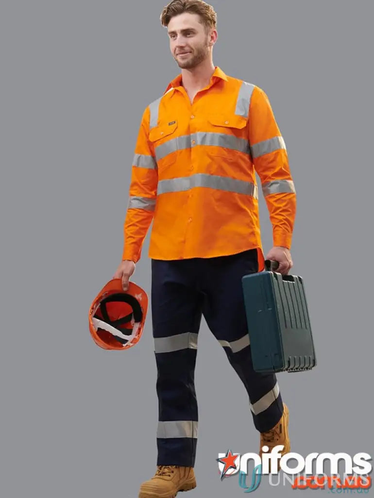 Winning Spirit WP13HV-ES 3M Taped Drill LONG Pants front product image