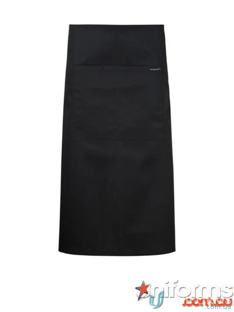 WorkCraft CA011 3QTR Length Apron with Pocket in Black