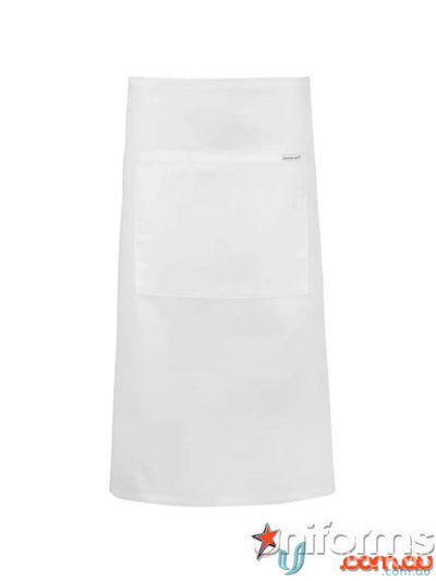 WorkCraft CA011 3QTR Length Apron with Pocket in Black front product image