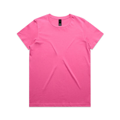 Wo's Maple Tee 4001 - Charity Pink