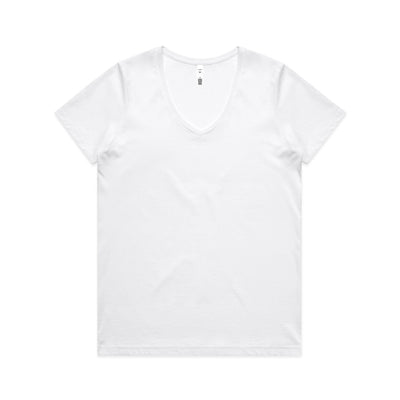 Wo's Maple V Neck Tee 4023 - White