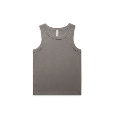 Wo's Faded Organic Rib Tank 4034 - Faded Grey