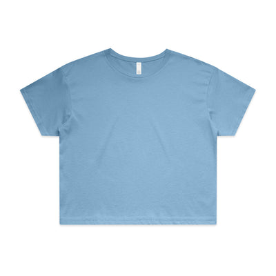 Wo's Crop Tee 4062 - Carolina Blue