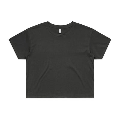 Wo's Crop Tee 4062 - Coal