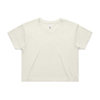 Wo's Crop Tee 4062 - Ecru