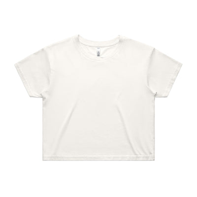 Wo's Crop Tee 4062 - Natural