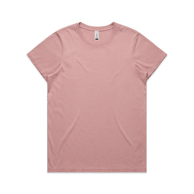 Wo's Maple Faded Tee 4065 - Faded Rose