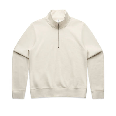 Wo's Stencil Half Zip Crew 4125 - Ecru