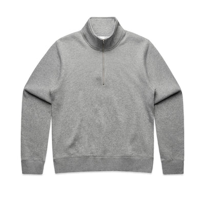 Wo's Stencil Half Zip Crew 4125 - Grey Marle