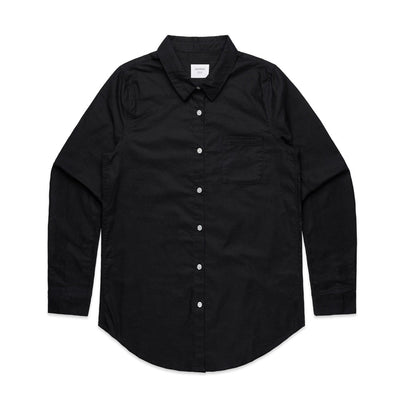Wo's Oxford Shirt 4401 - Black