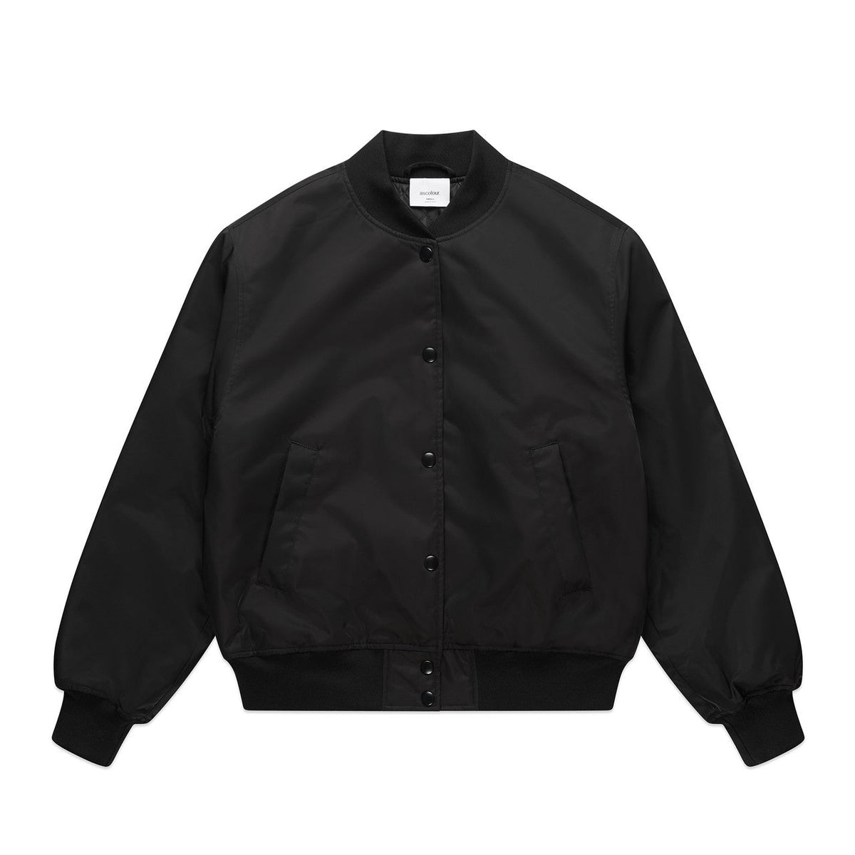 Wo's College Bomber Jacket 4511 - Black