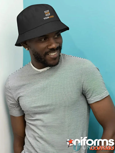 CH29-MOQ100 CH29-MOQ50-Black 50 Branded Bucket Hats front product image