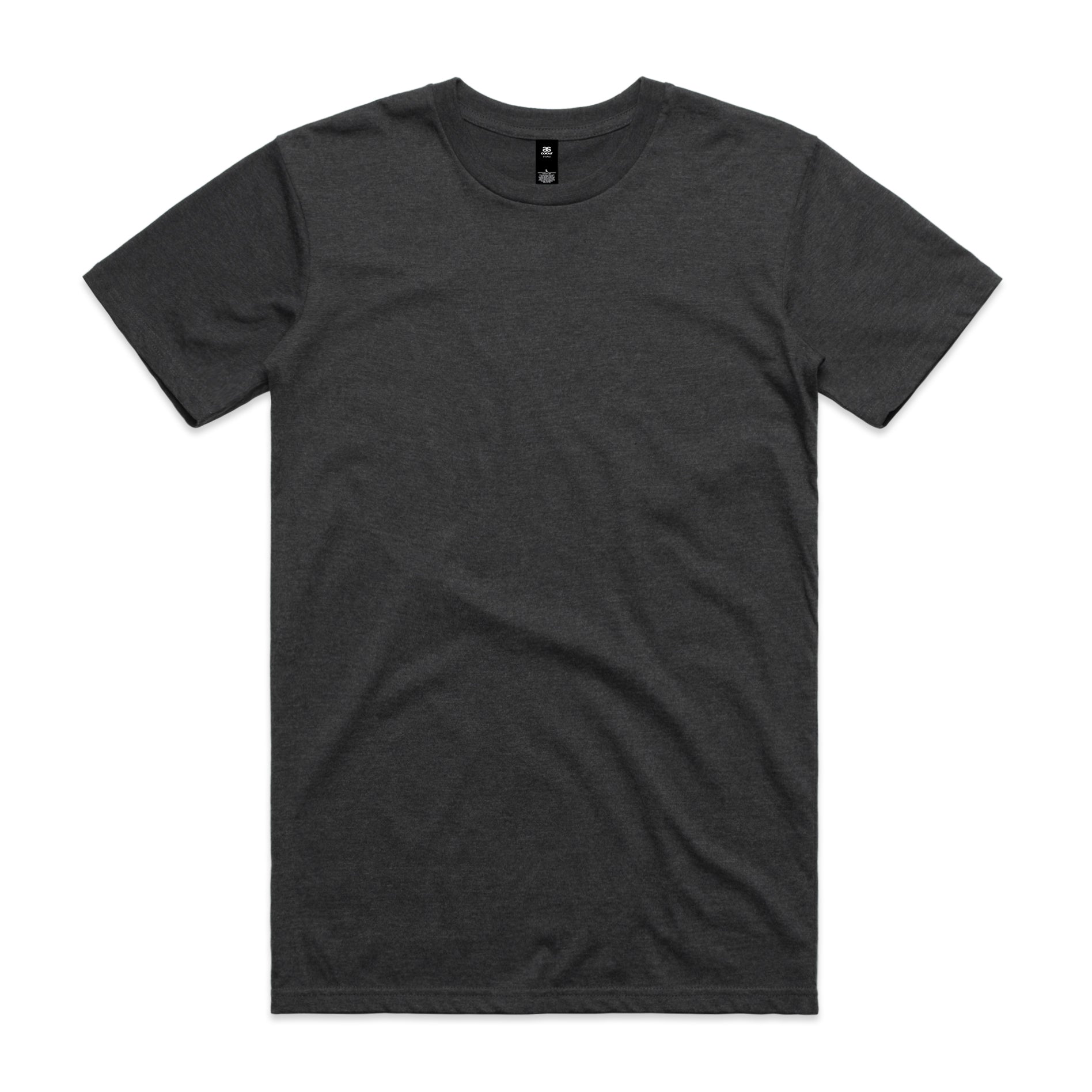 Dark gray short-sleeved crew neck cotton t-shirt perfect for comfortable workwear or casual work uniforms