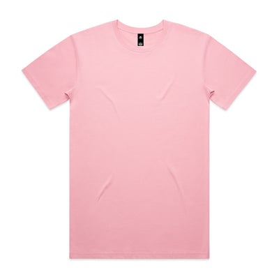 A soft pink cotton planett staple tee with crew neck and short sleeves perfect for work uniforms and workwear