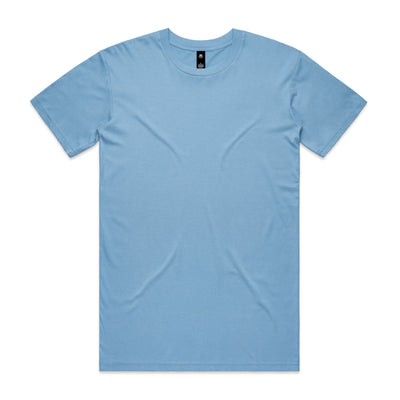 Light blue plain cotton planett staple tee with crew neck and short sleeves ideal for workwear uniforms