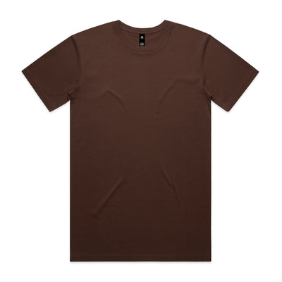 Planett staple tee plain brown short-sleeved crew neck t-shirt with subtle texture perfect for workwear uniforms