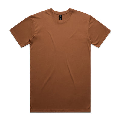 Planett staple tee is a minimalist brown cotton crew neck t-shirt perfect for casual workwear and uniforms
