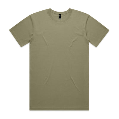 Olive green short-sleeved cotton crew neck Planett Staple Tee perfect for comfortable workwear and uniforms