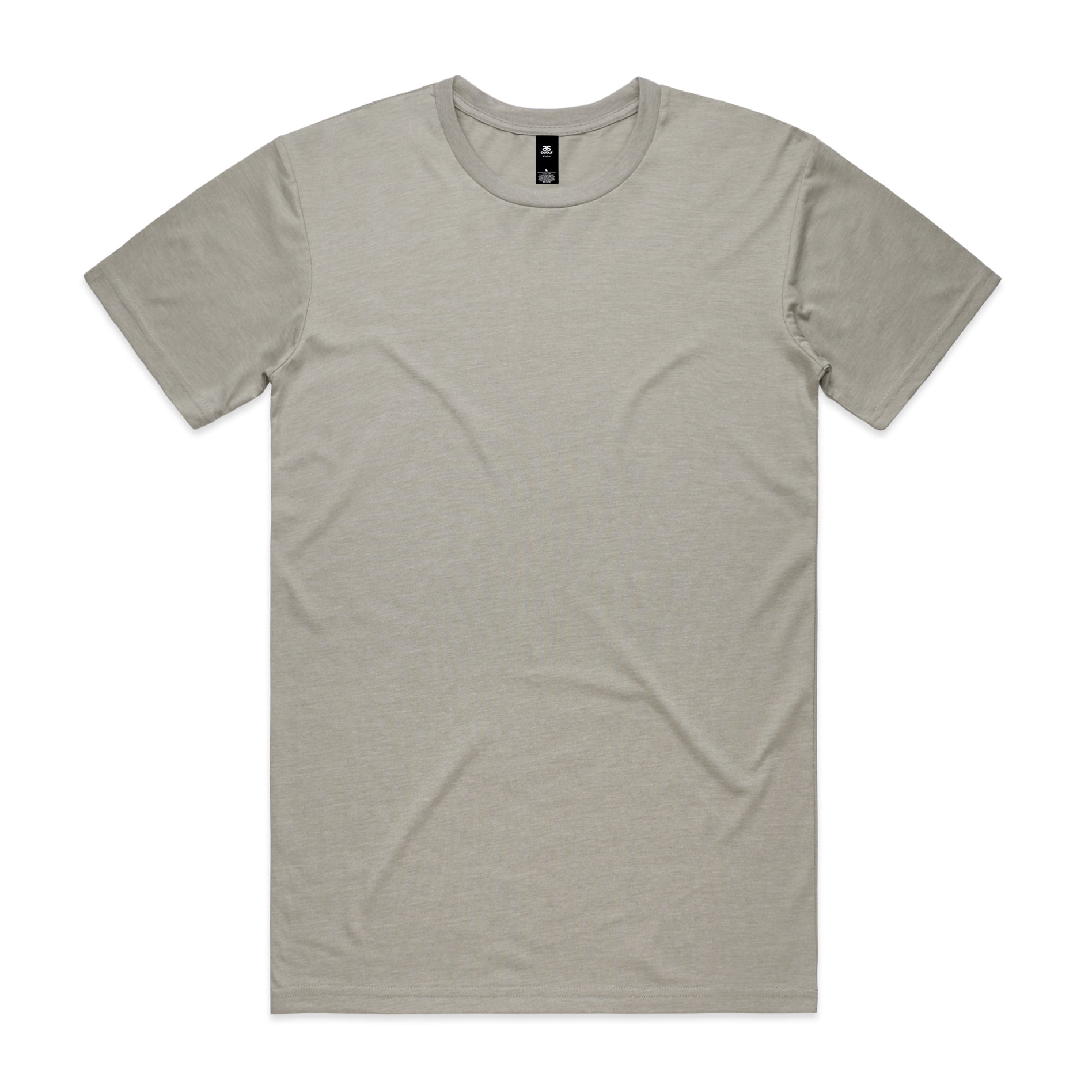 Beige minimalist planett staple tee with crew neck and subtle texture perfect for workwear and uniforms
