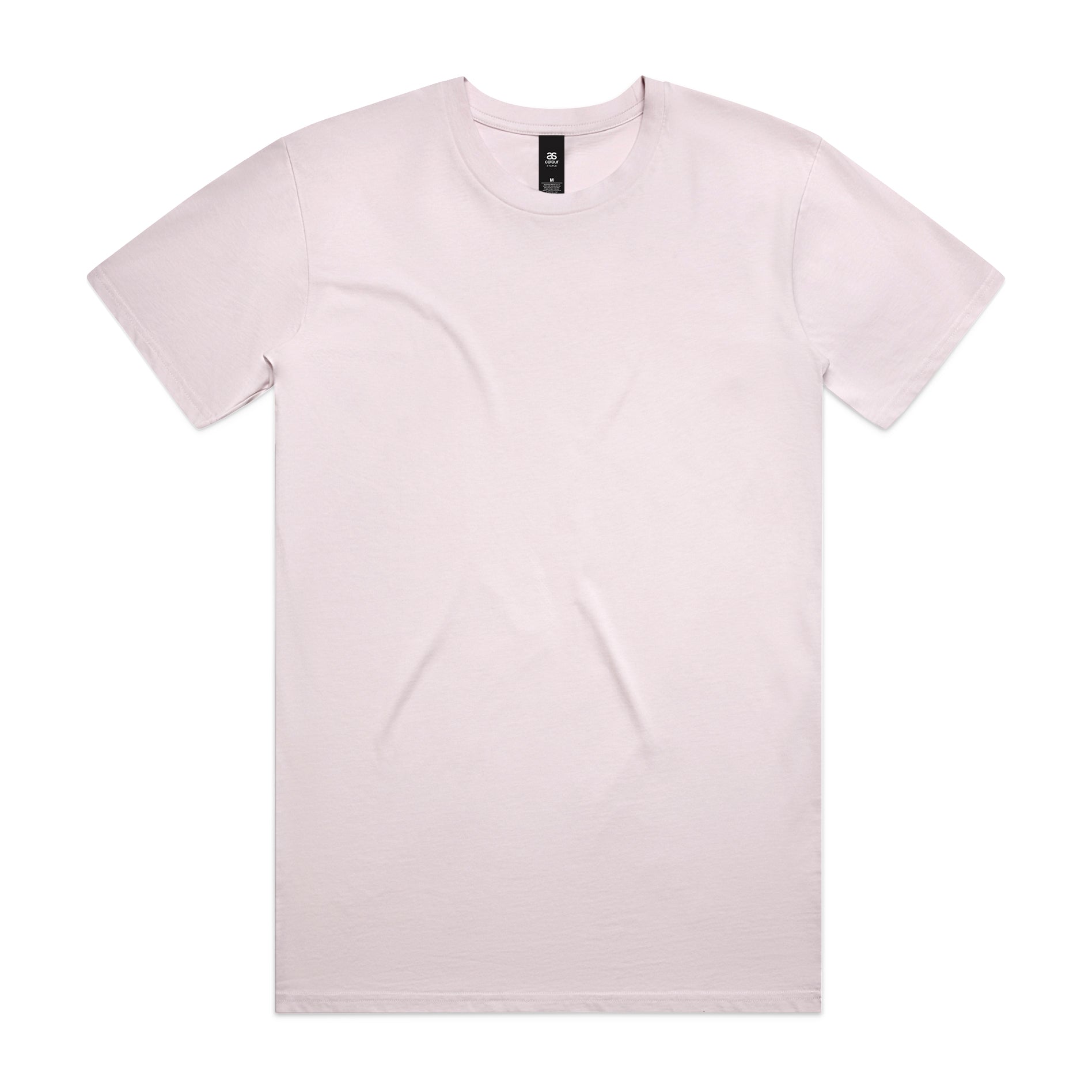 Minimalist pale pink planett staple tee with short sleeves and crew neck perfect for comfortable work uniforms