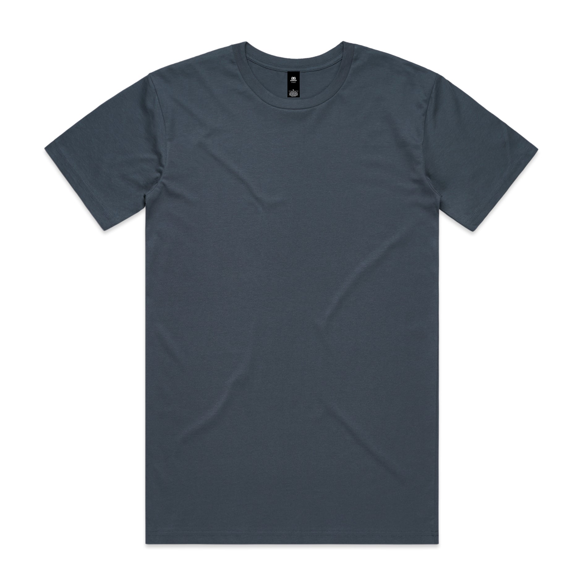 Dark gray short-sleeved crew neck cotton t-shirt perfect for workwear and casual uniforms from Planett Staple Tee