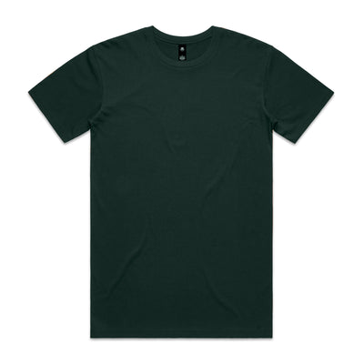 Dark green short-sleeved crew neck planett staple tee perfect for durable workwear and comfortable uniforms