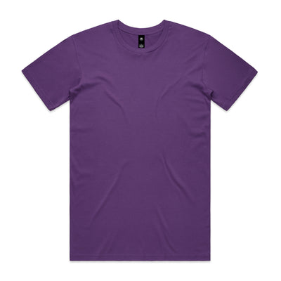 Planett staple tee solid purple crew neck short sleeve t-shirt perfect for comfortable workwear and work uniforms