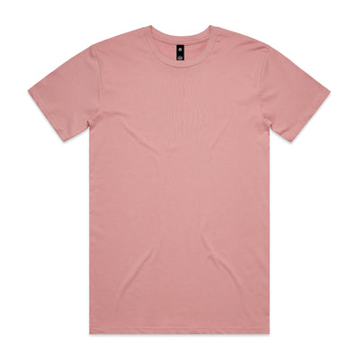 Planett staple tee soft pink short-sleeved crew neck t-shirt with subtle texture perfect for workwear uniforms