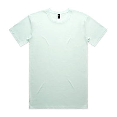 Minimalist light mint green cotton planett staple tee with crew neck perfect for workwear and uniforms