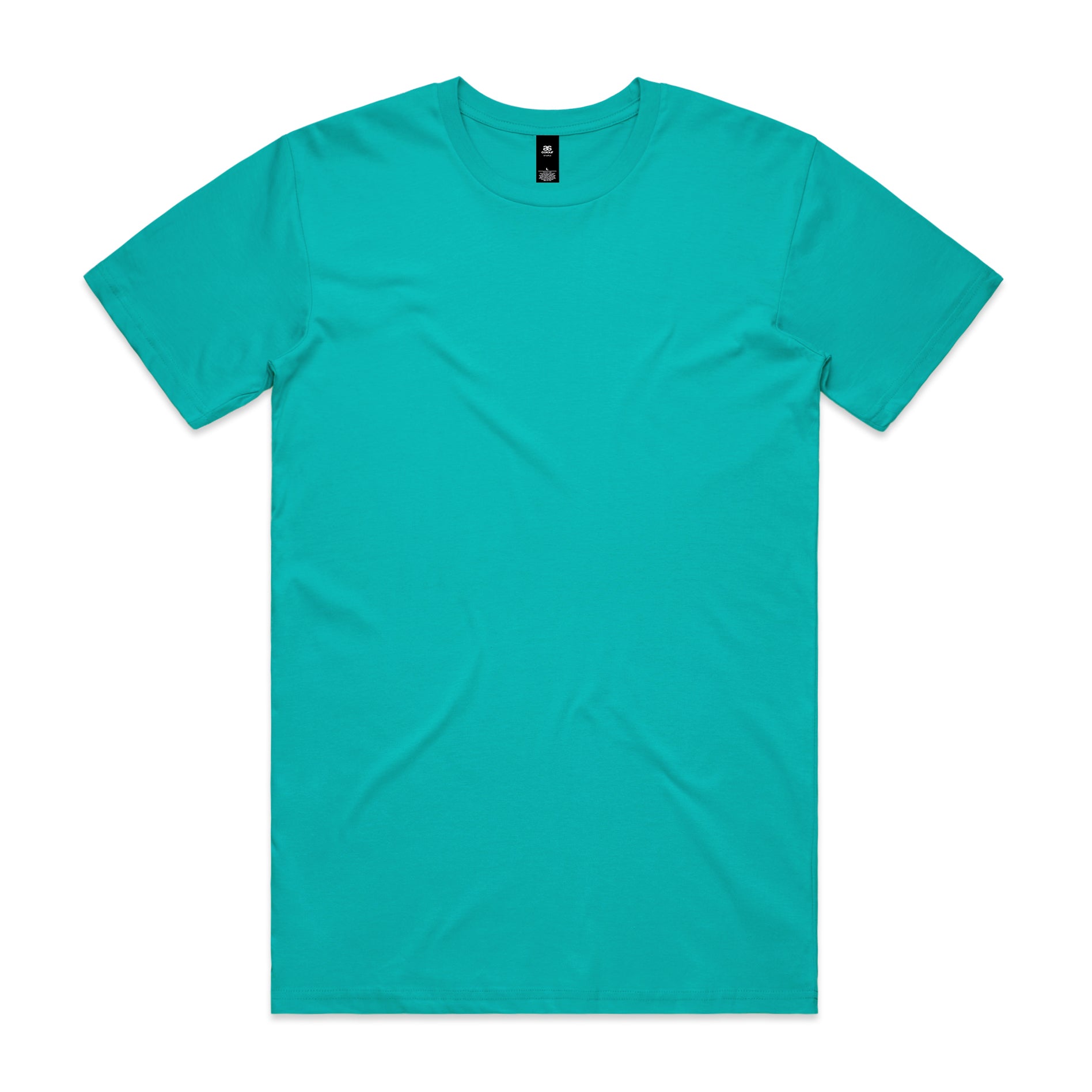 Planett staple tee solid teal short-sleeved cotton t-shirt ideal for comfortable workwear uniforms and work uniforms