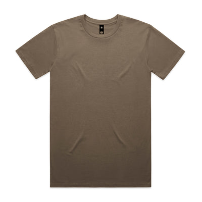 Plain olive green short-sleeved crew neck planett staple tee made of soft cotton perfect for uniforms and workwear