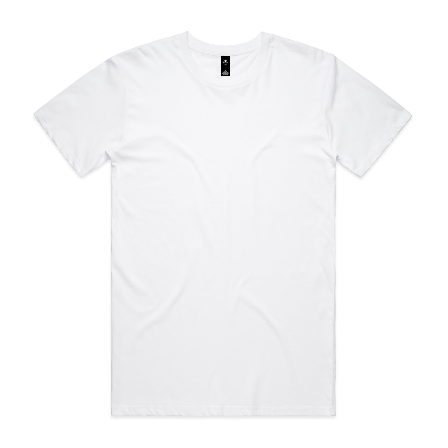 White short-sleeved crew neck Planett staple tee with minimalist design perfect for workwear or uniforms