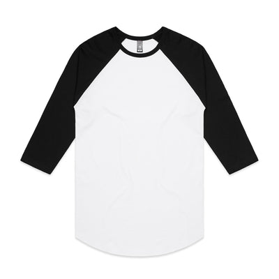 Raglan Tee 5012 - White/Black