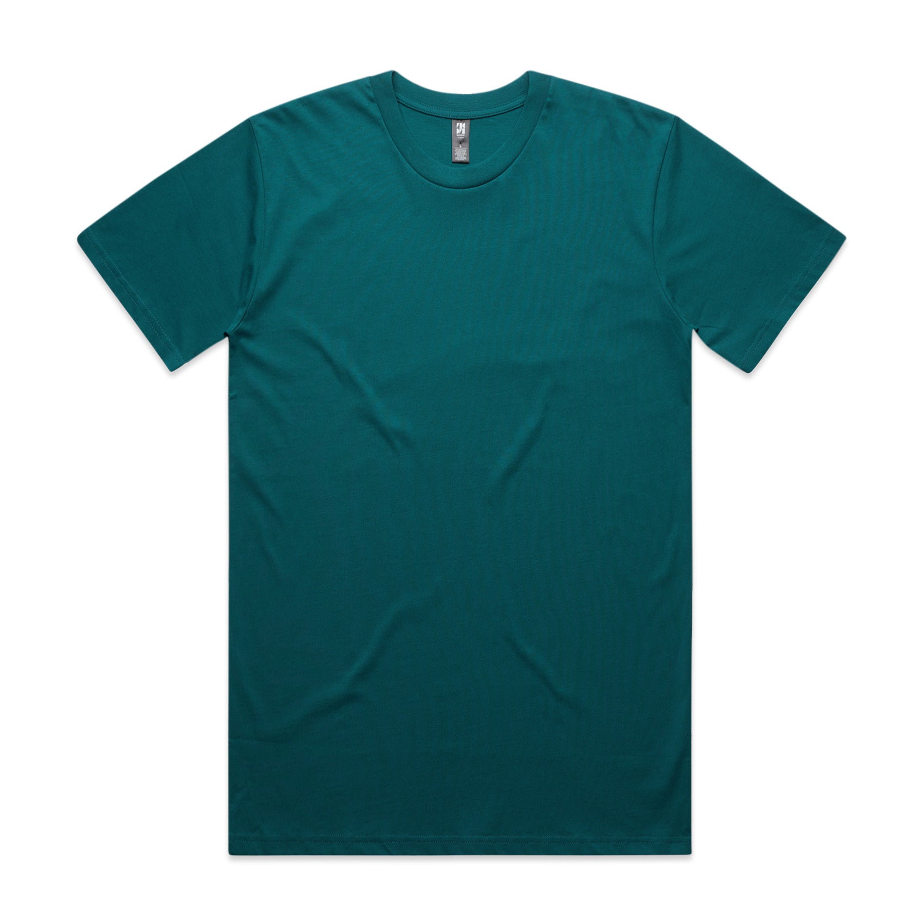 Classic heavyweight t-shirt solid teal short-sleeved soft cotton perfect for uniforms and workwear basics