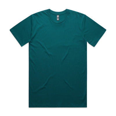 Classic heavyweight t-shirt solid teal short-sleeved soft cotton perfect for uniforms and workwear basics
