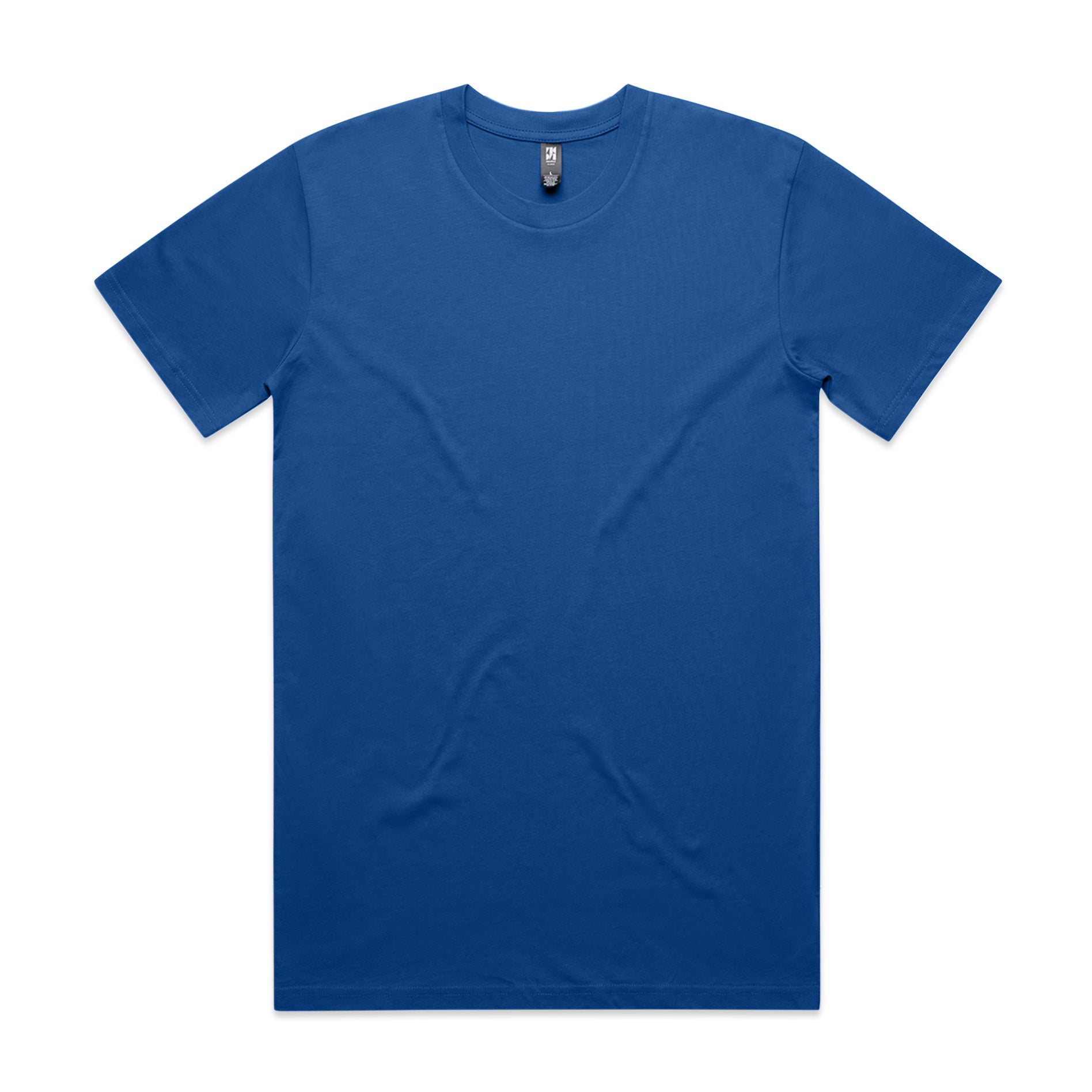 Classic heavyweight solid royal blue short-sleeved crew neck t-shirt perfect for uniforms and workwear use