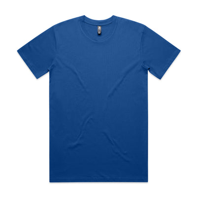 Classic heavyweight solid royal blue short-sleeved crew neck t-shirt perfect for uniforms and workwear use