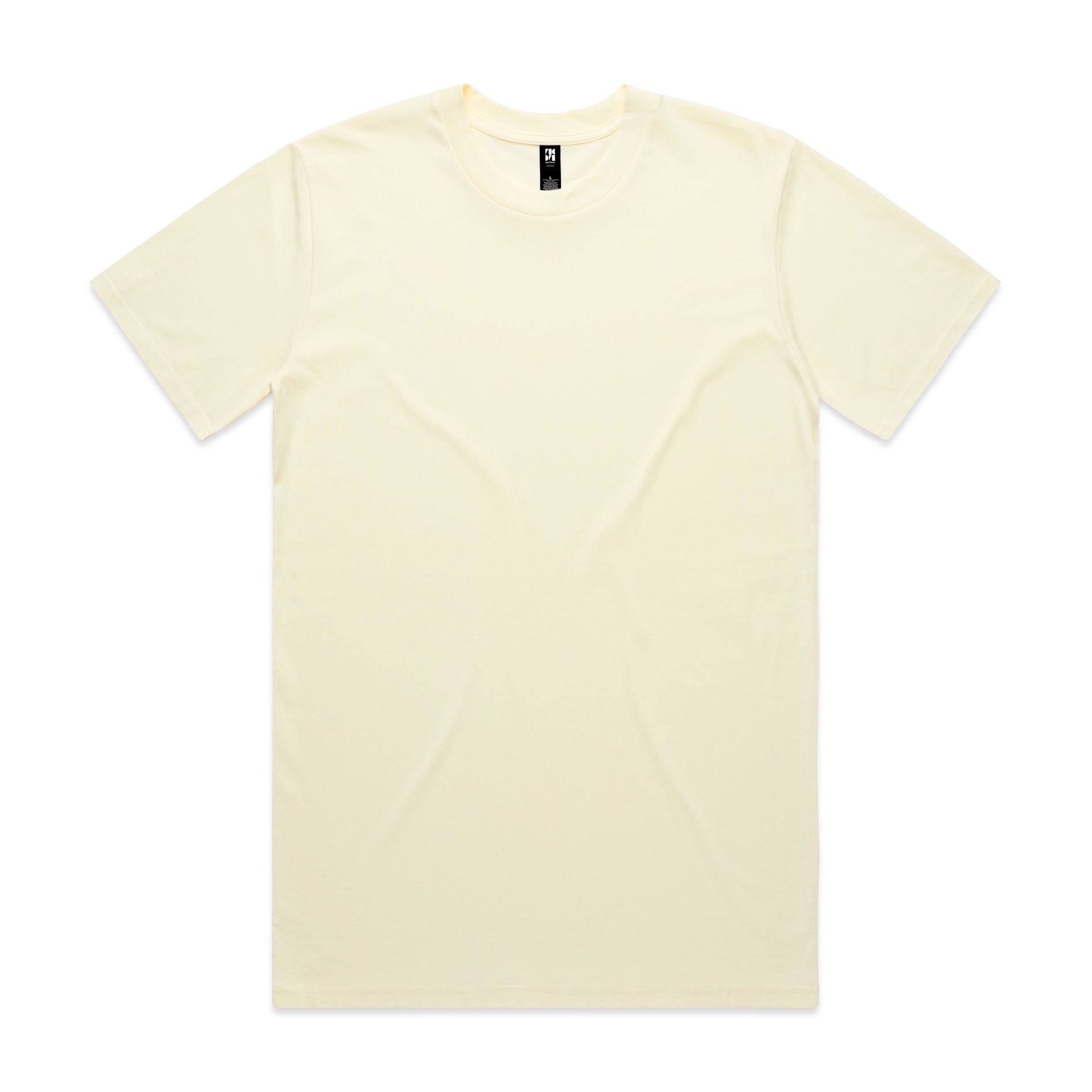 Classic heavyweight off-white cotton t-shirt with crew neck and short sleeves ideal for work uniforms and workwear