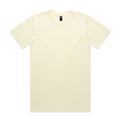 Classic heavyweight off-white cotton t-shirt with crew neck and short sleeves ideal for work uniforms and workwear